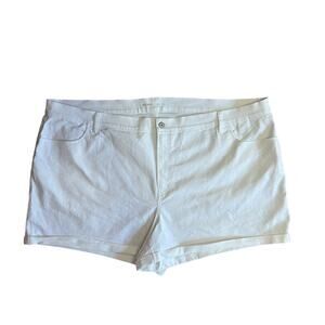 Old Navy White Mid-Rise Shorts Size 28 Neutral Beachy Closet Staple